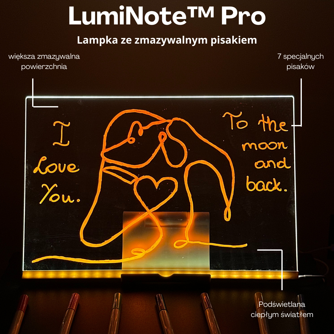 LumiNote™ - lampka ze zmazywalnym pisakiem